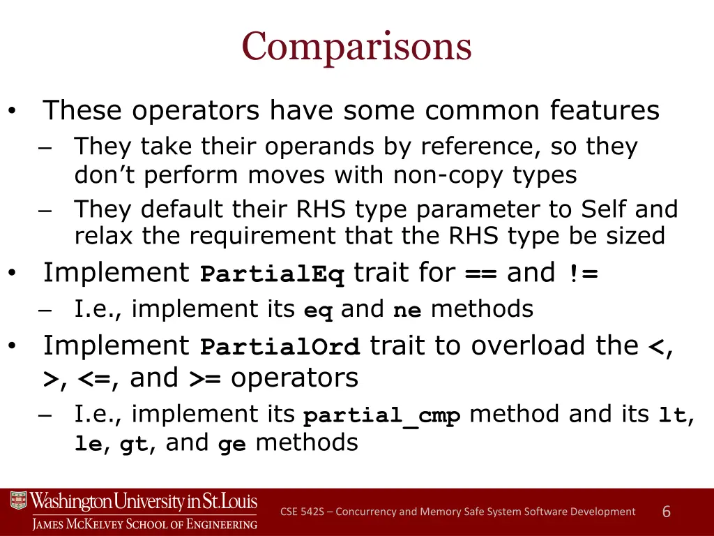comparisons