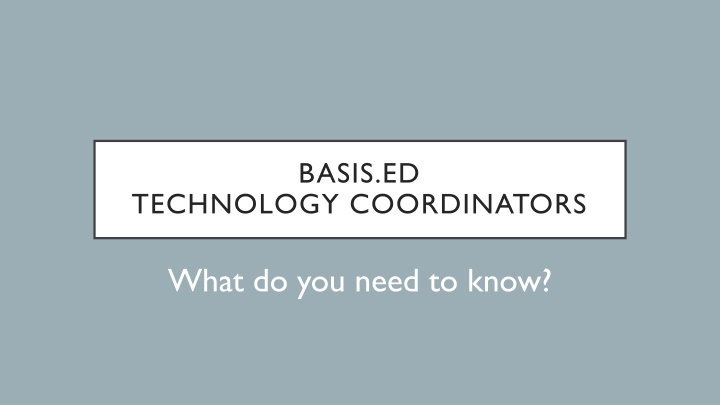 basis ed