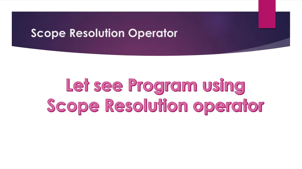 scope resolution operator 3