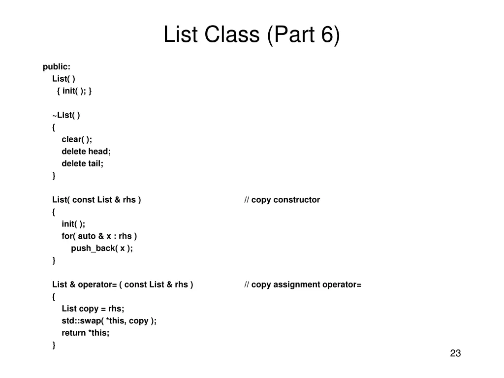 list class part 6