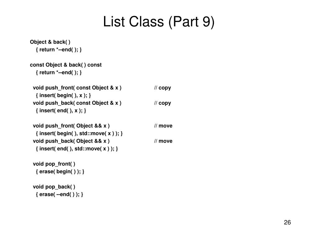list class part 9