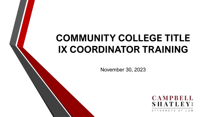 community college title ix coordinator training