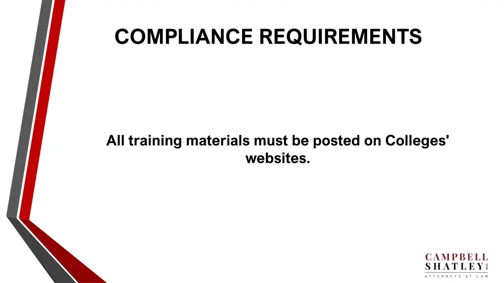 compliance requirements