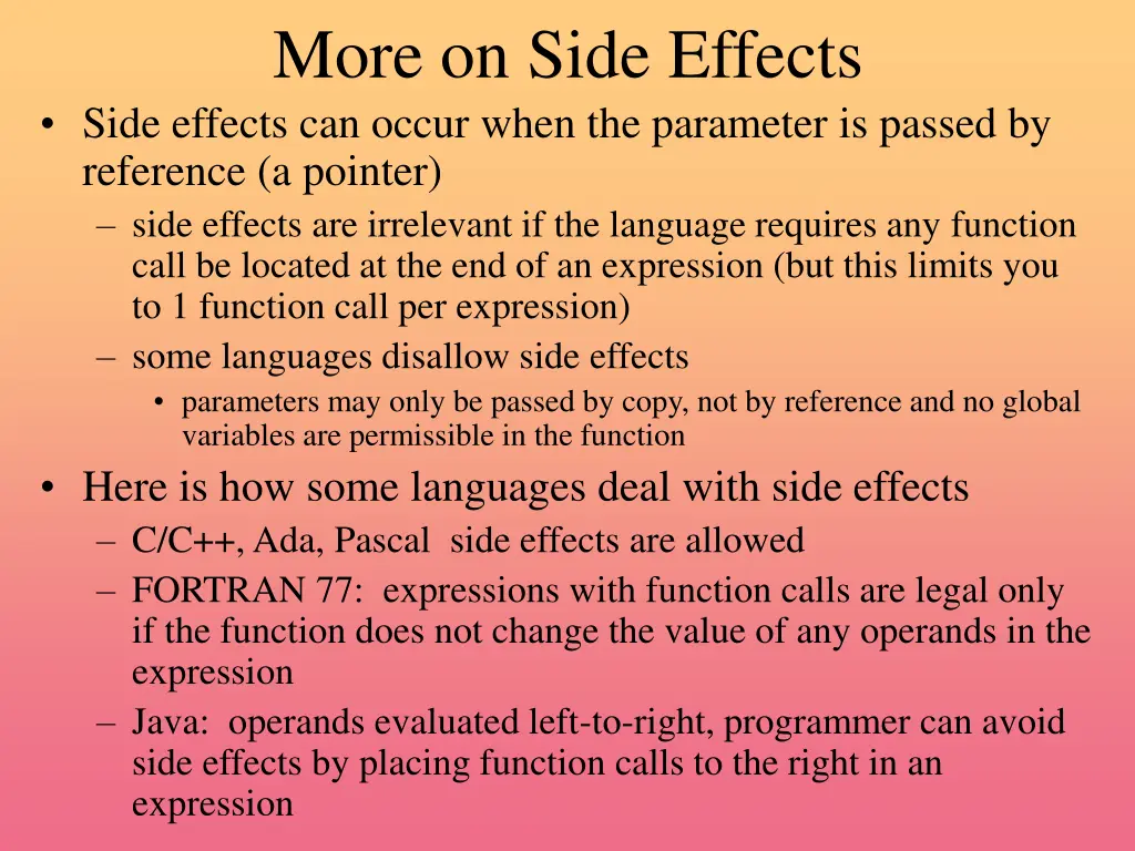 more on side effects side effects can occur when