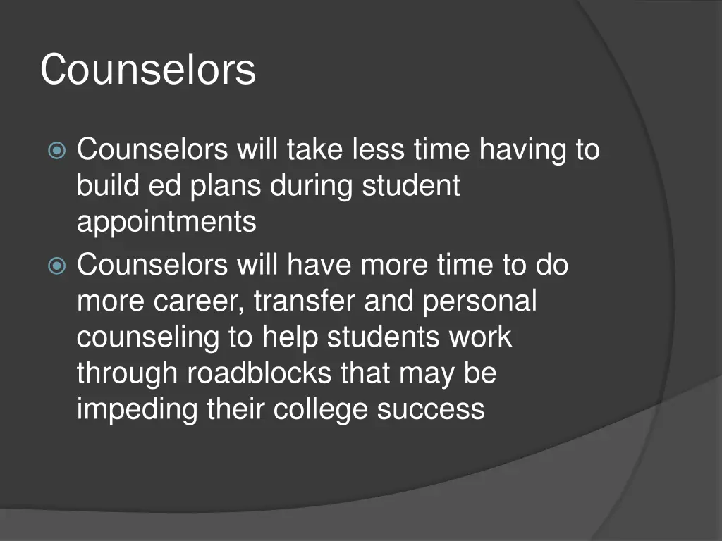 counselors