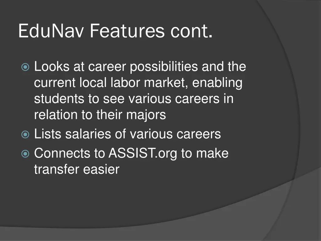 edunav features cont