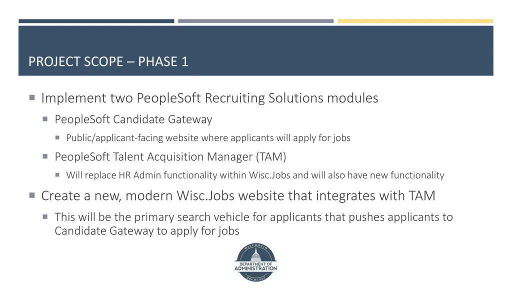project scope phase 1