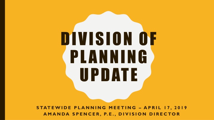 division of planning update