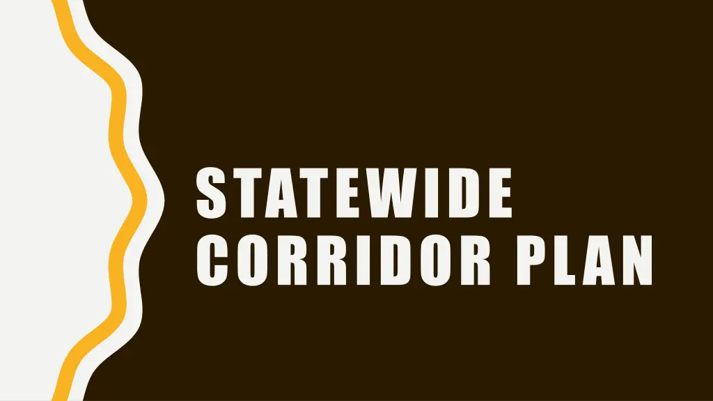 statewide corridor plan