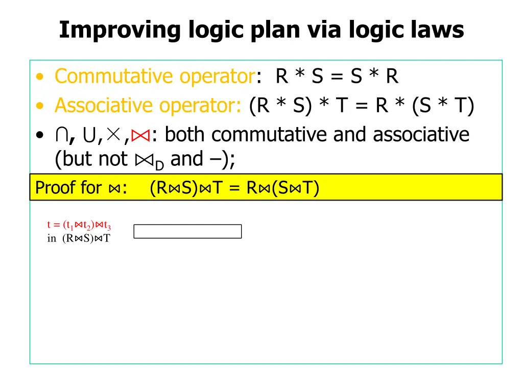 improving logic plan via logic laws 3