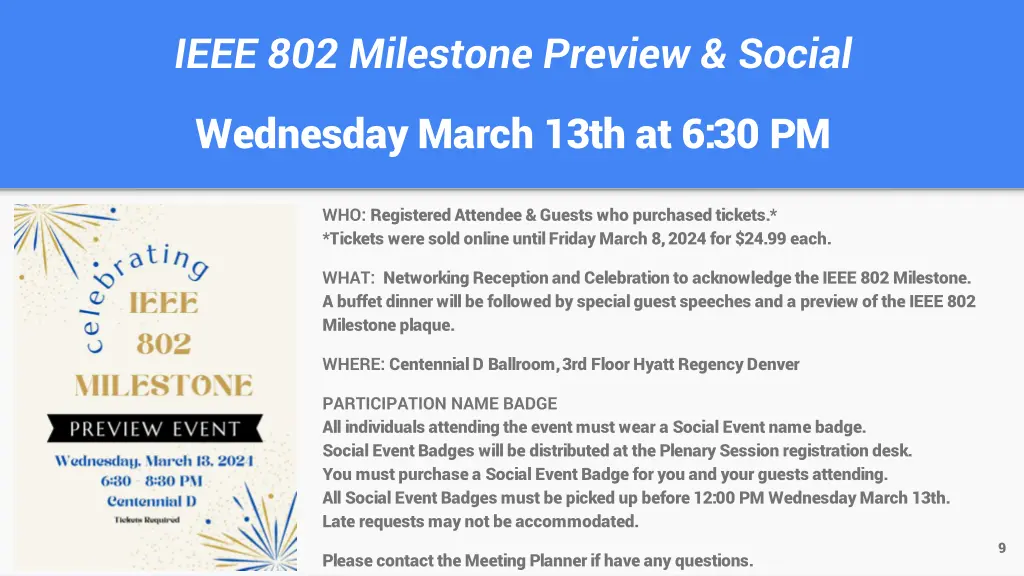 ieee 802 milestone preview social