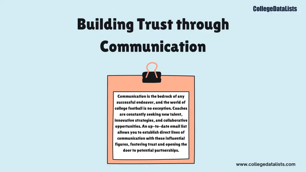 building trust through communication