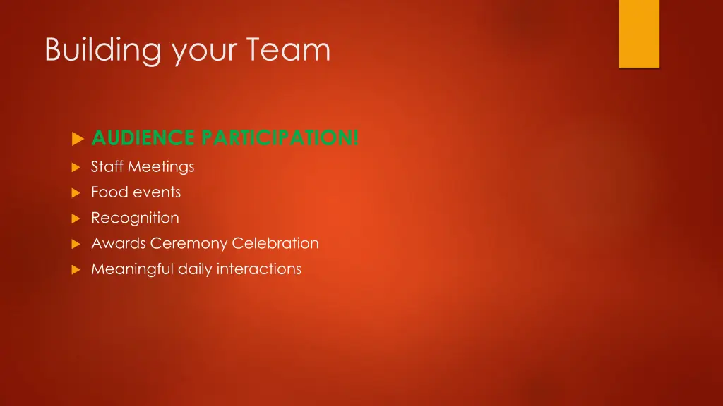 building your team