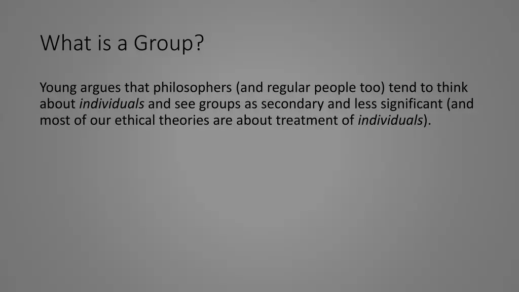 what is a group 1