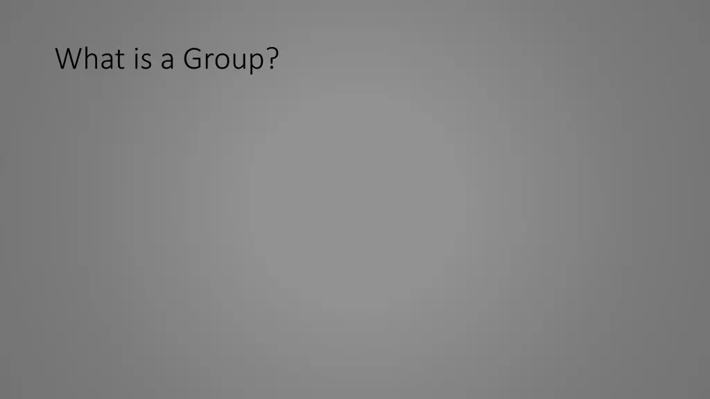 what is a group