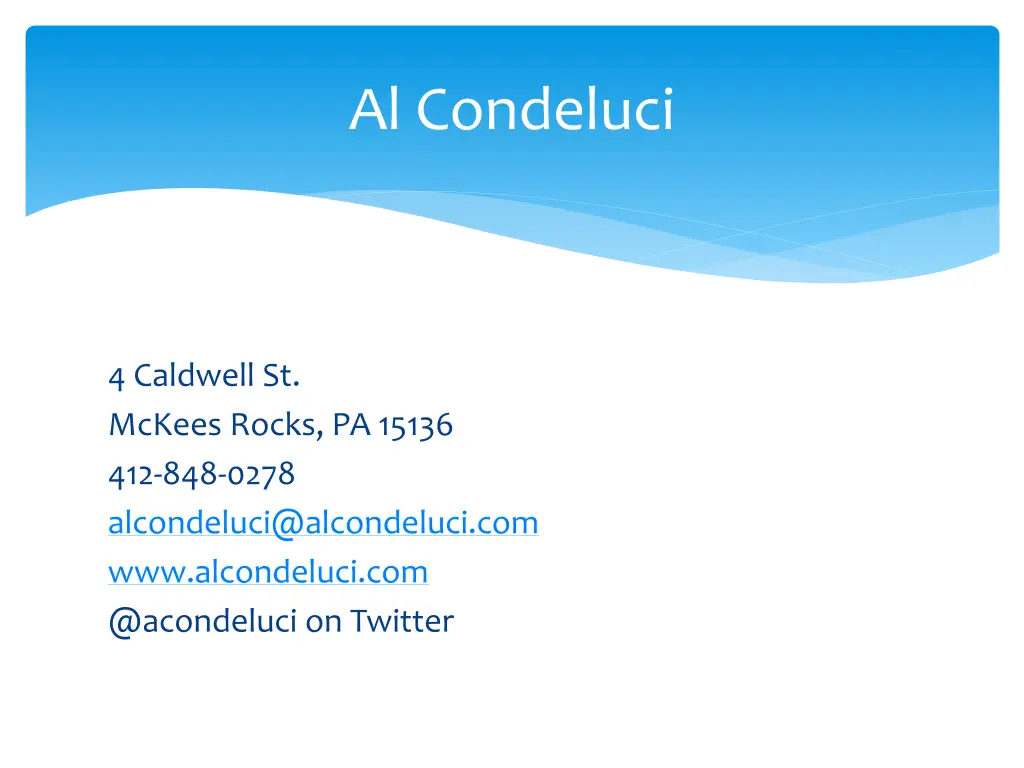 al condeluci
