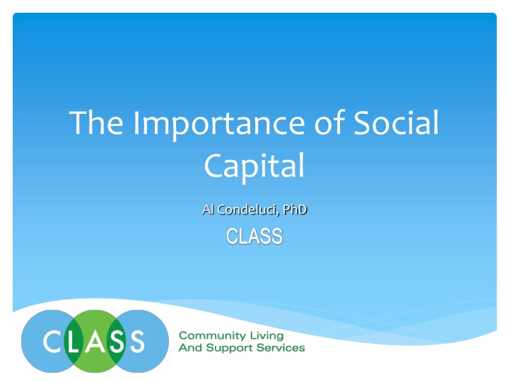the importance of social capital