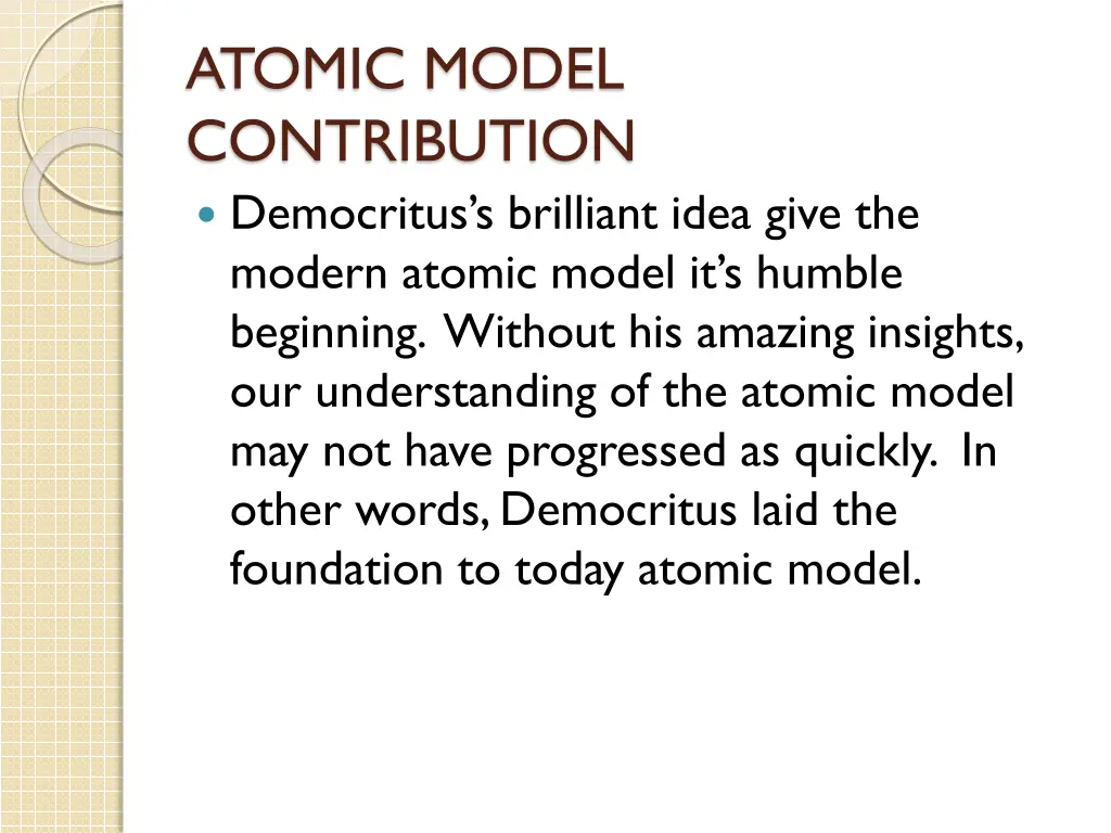 atomic model contribution democritus s brilliant