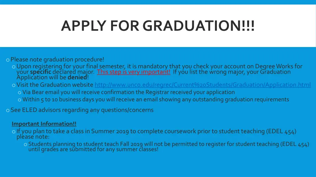 apply for graduation