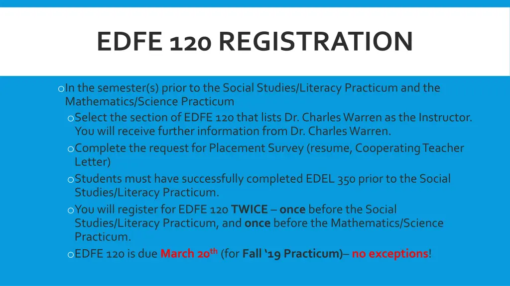 edfe 120 registration