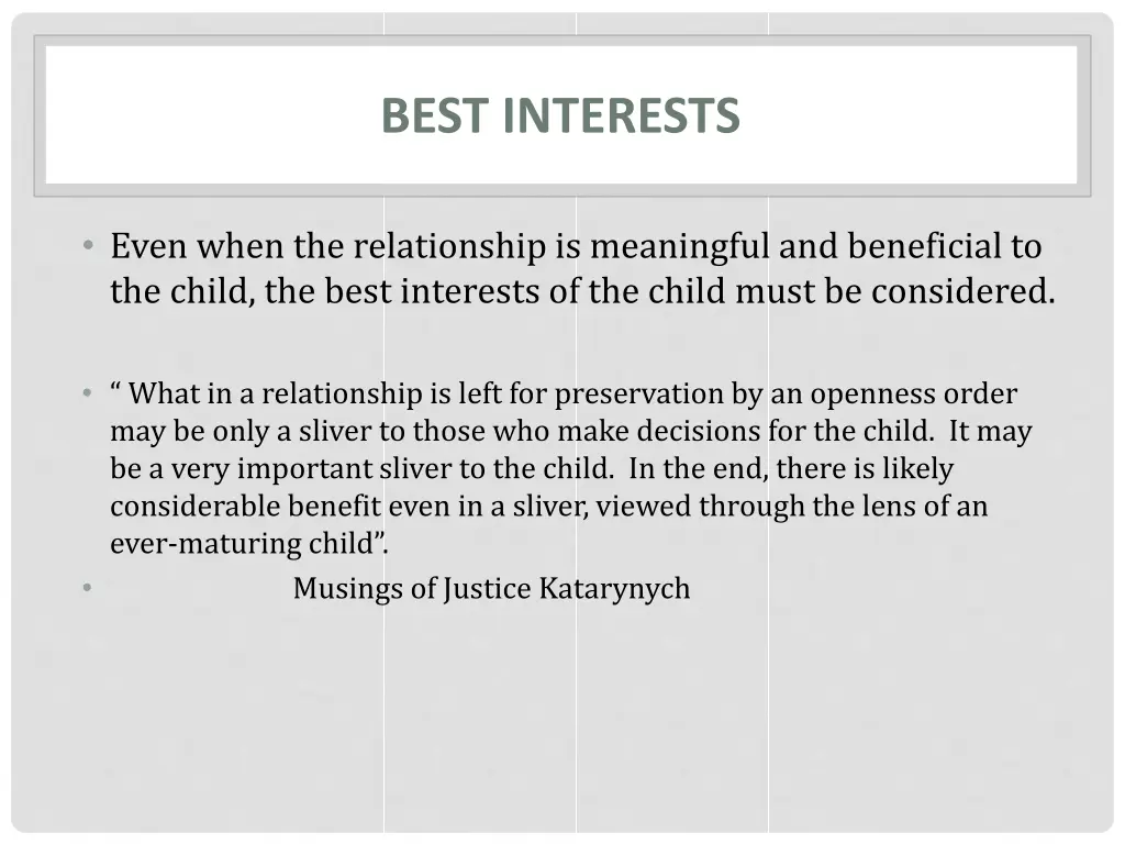best interests
