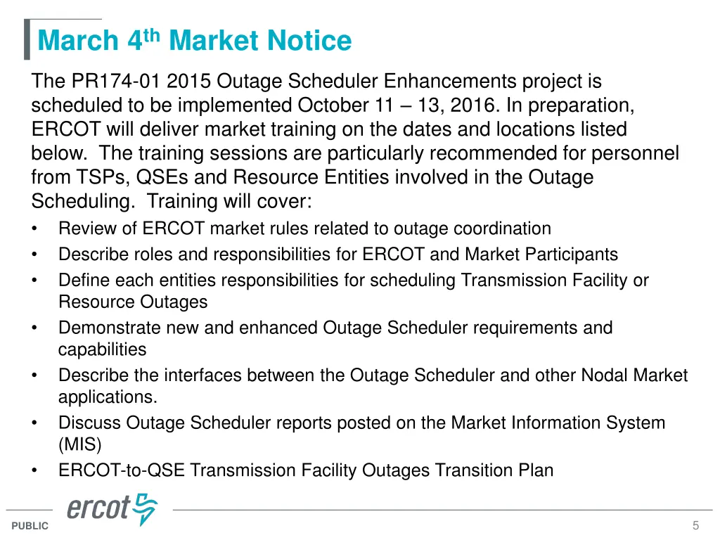 march 4 th market notice 1