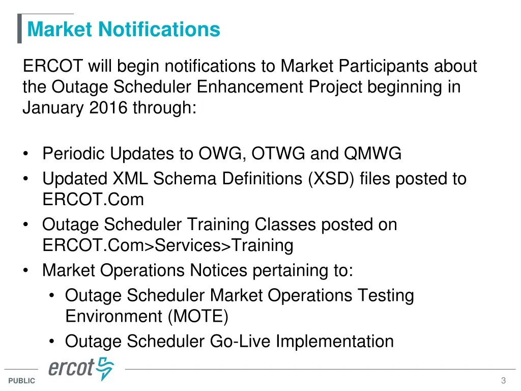market notifications