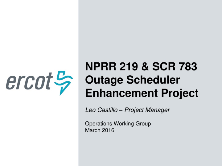 nprr 219 scr 783 outage scheduler enhancement