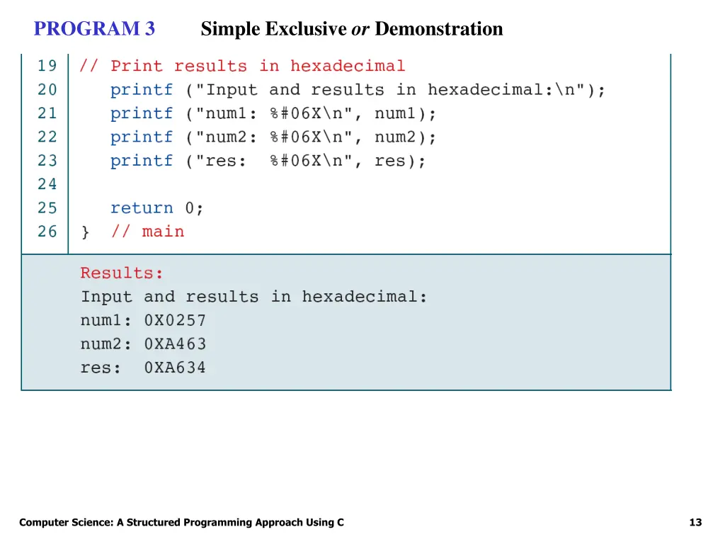 simple exclusive or demonstration 1