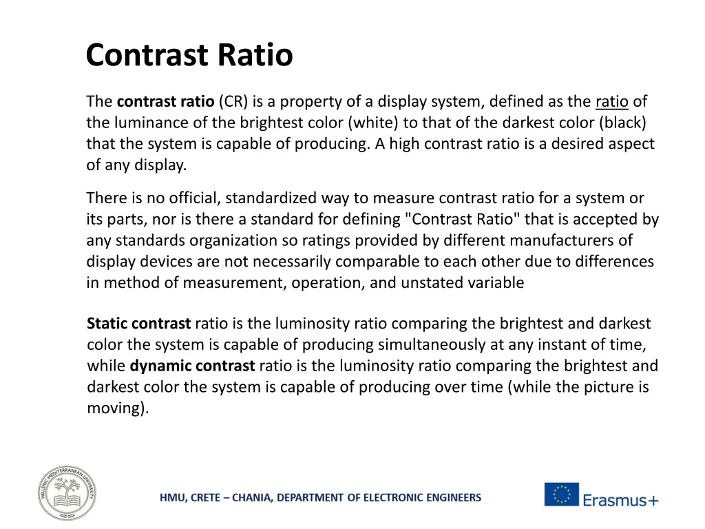 contrast ratio