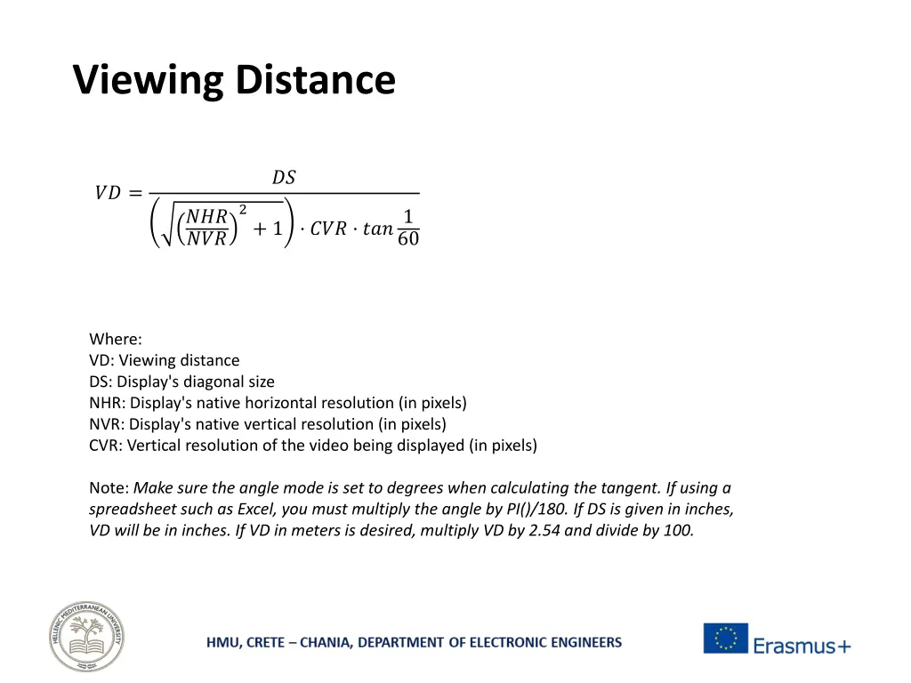 viewing distance 6