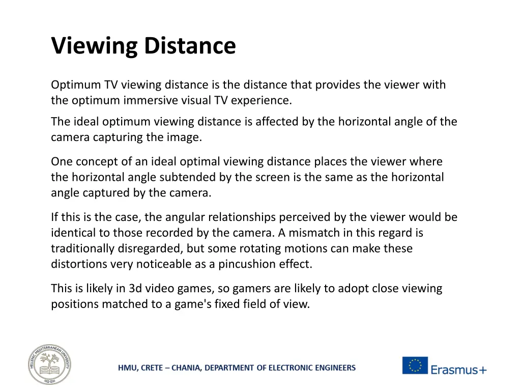 viewing distance