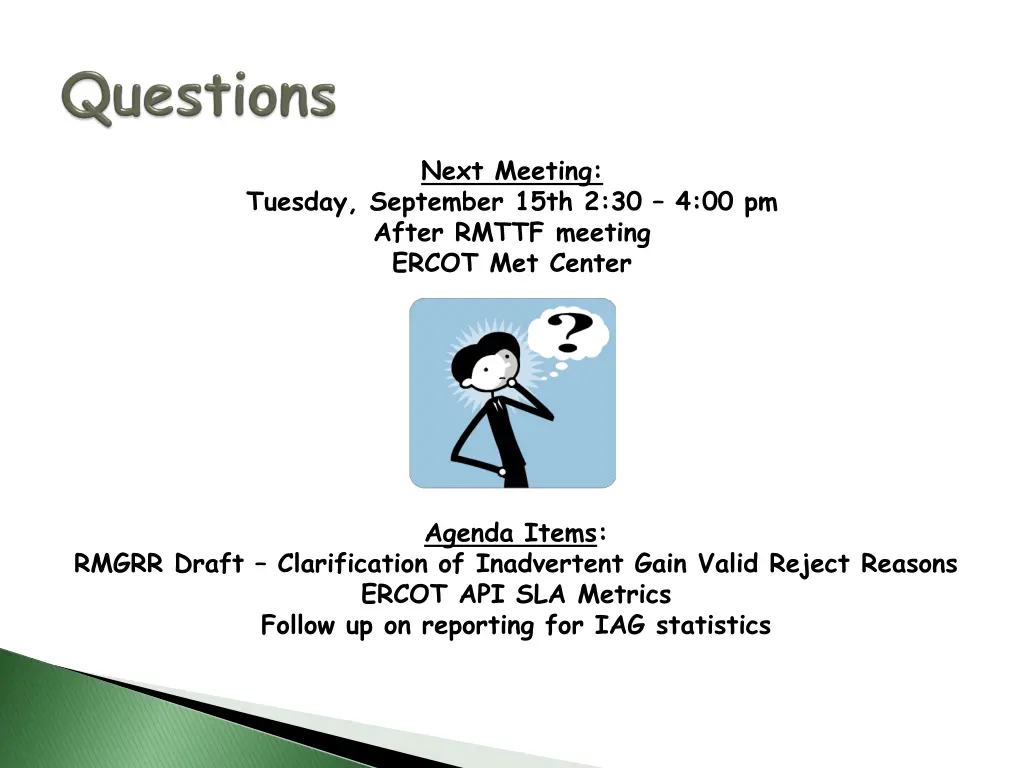 next meeting