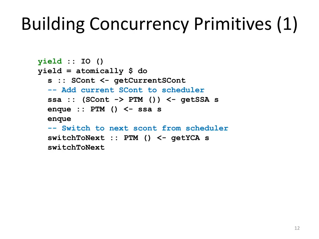 building concurrency primitives 1
