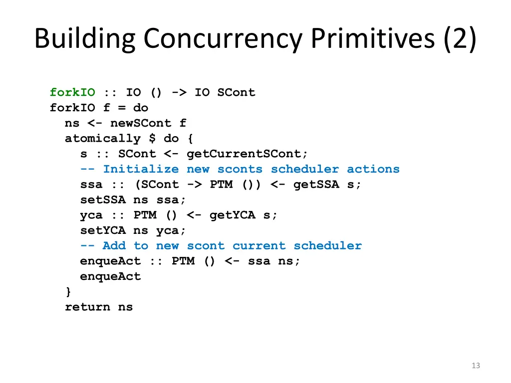 building concurrency primitives 2