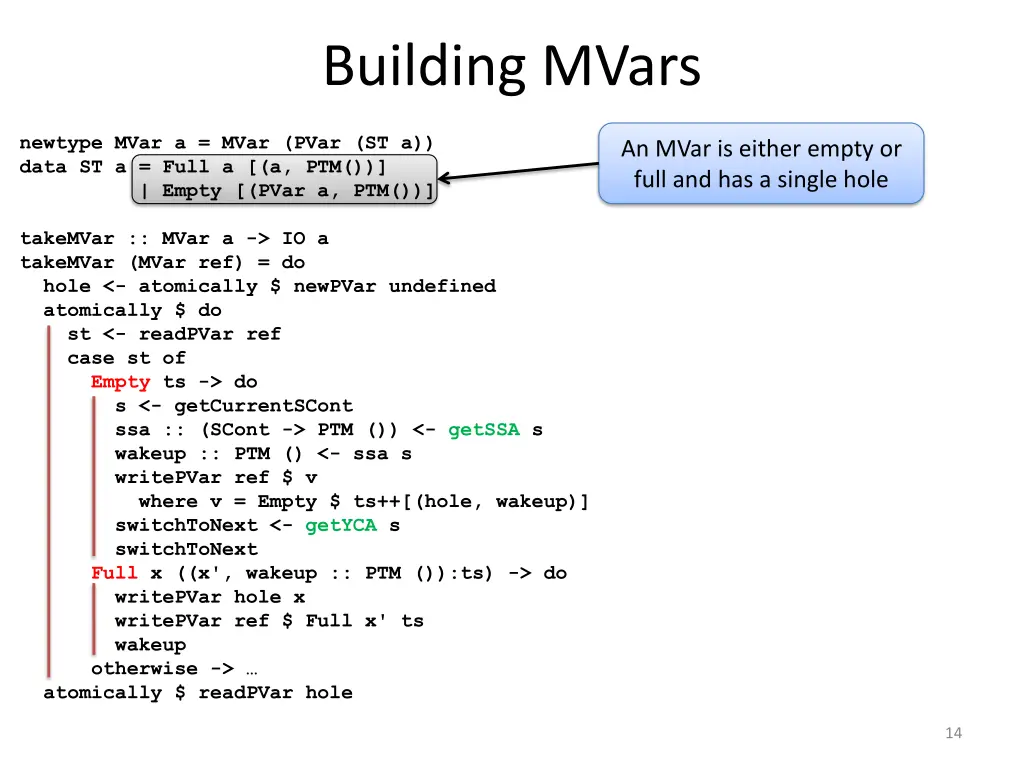 building mvars