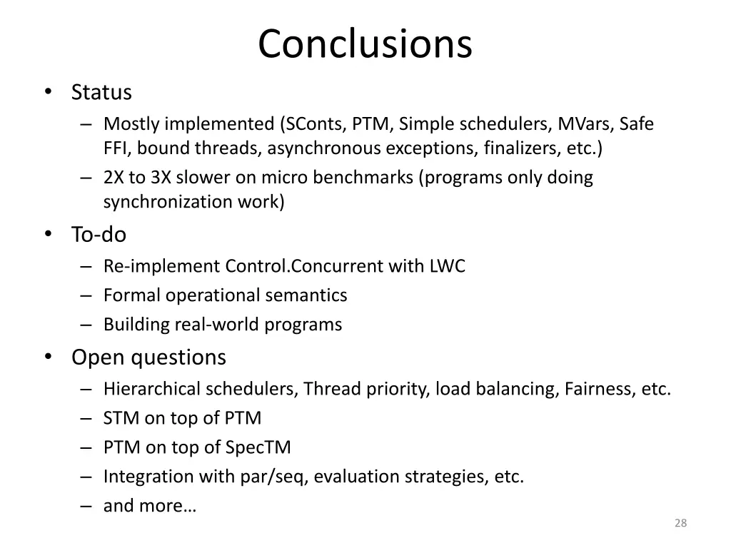 conclusions
