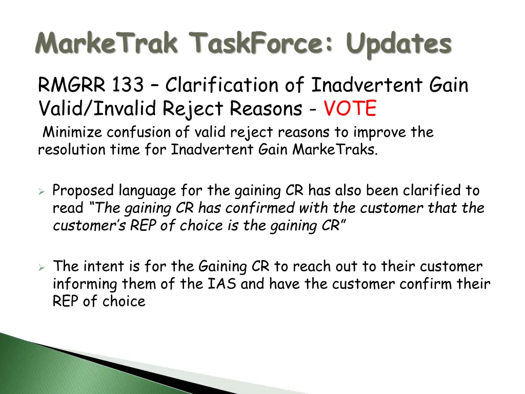 rmgrr 133 clarification of inadvertent gain valid 2
