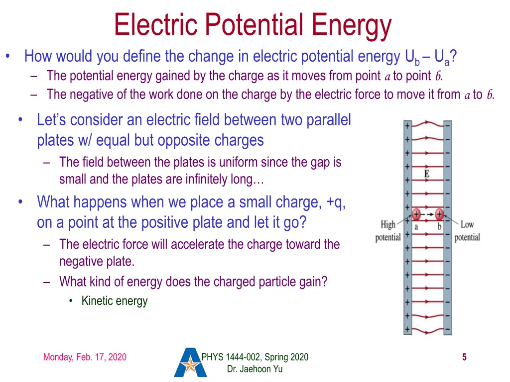 electric potential energy how would you define