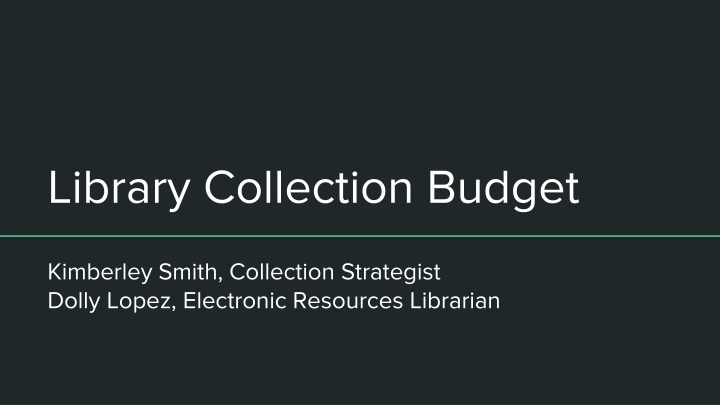 library collection budget