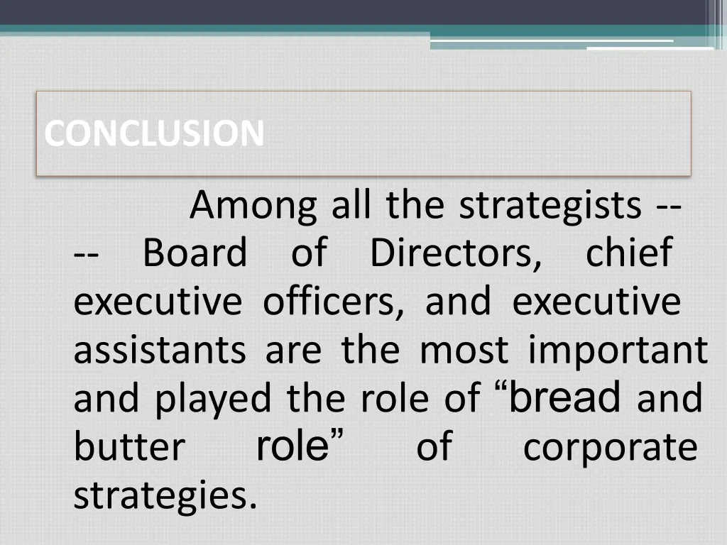 conclusion
