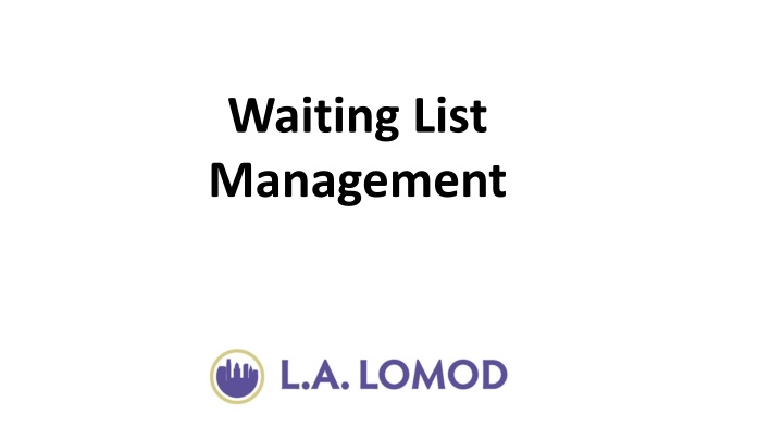 waiting list management