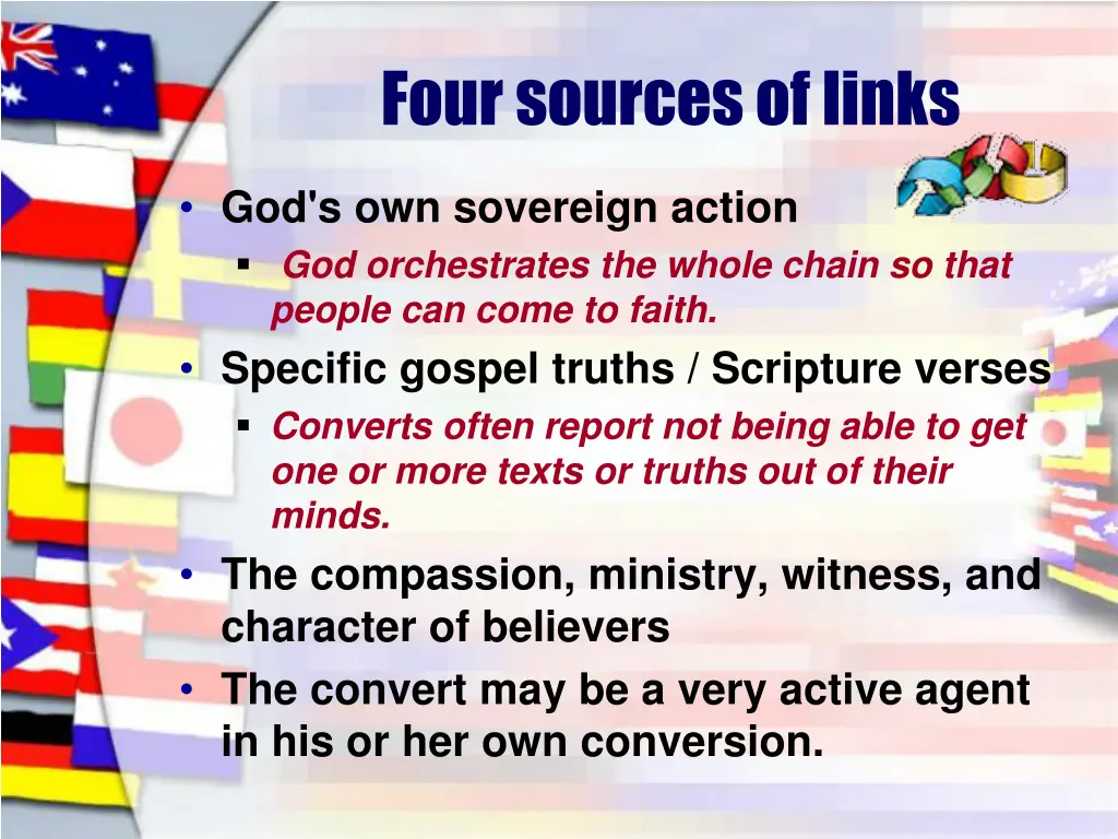 four sources of links