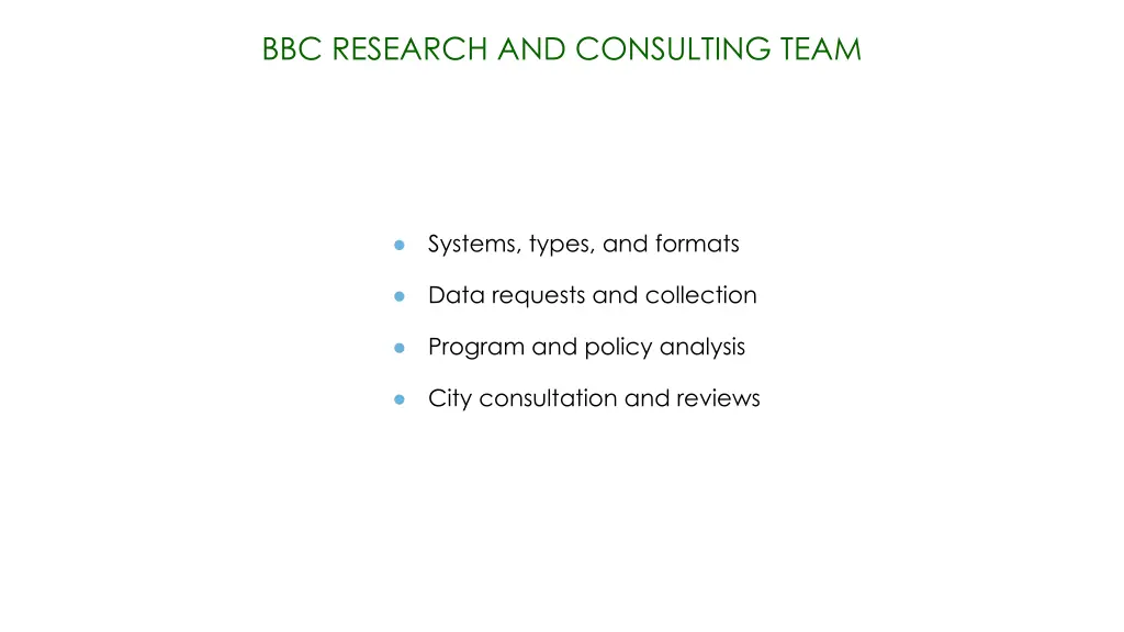 bbc research and consulting team