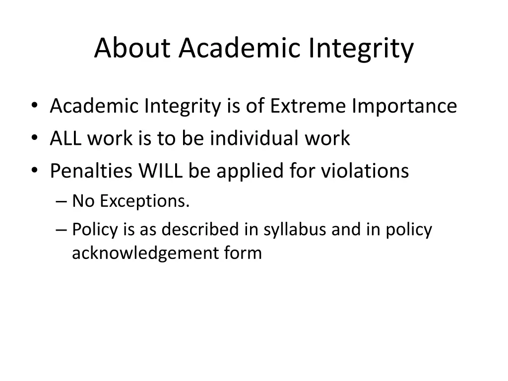 about academic integrity