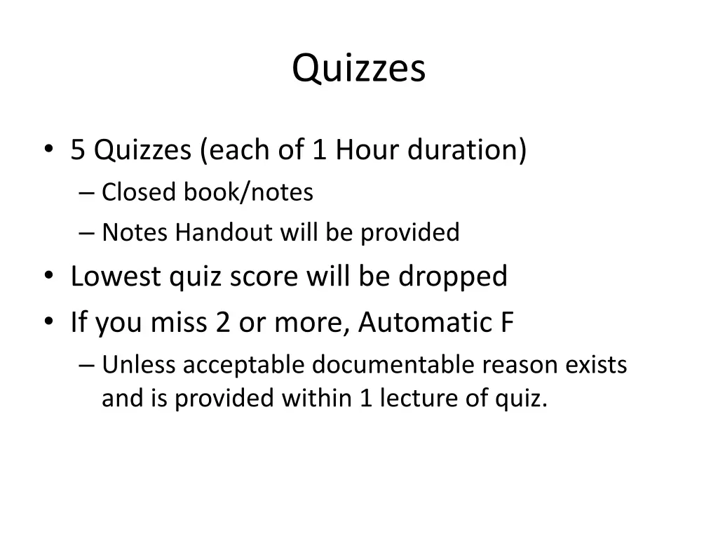quizzes