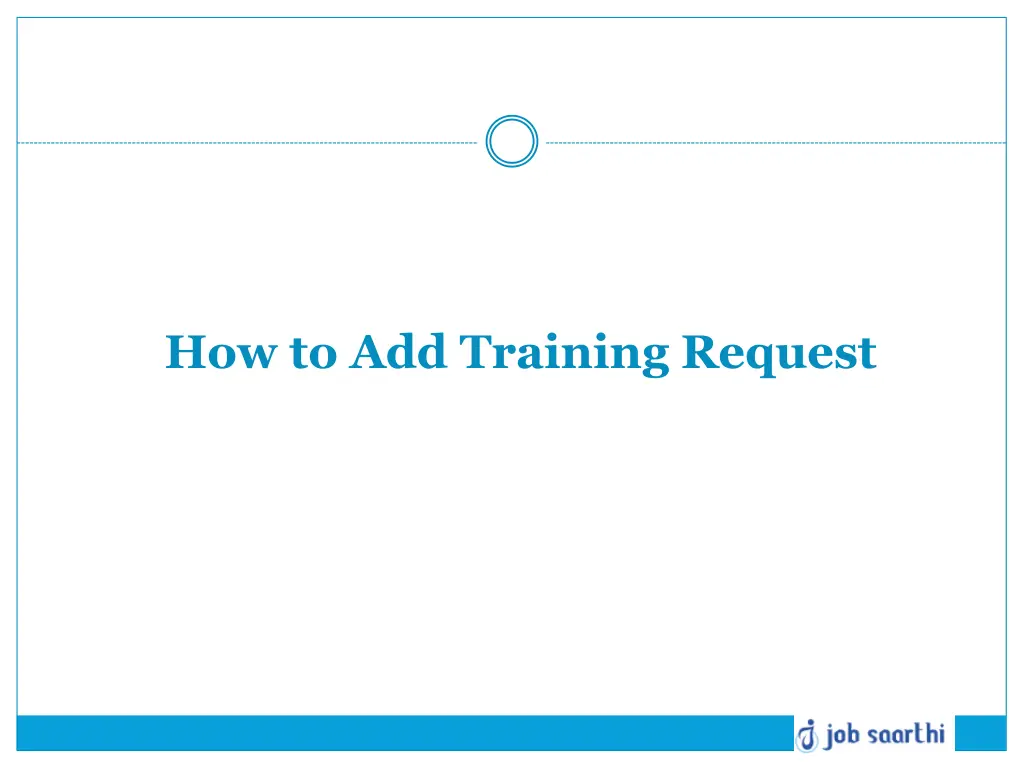 how to add training request
