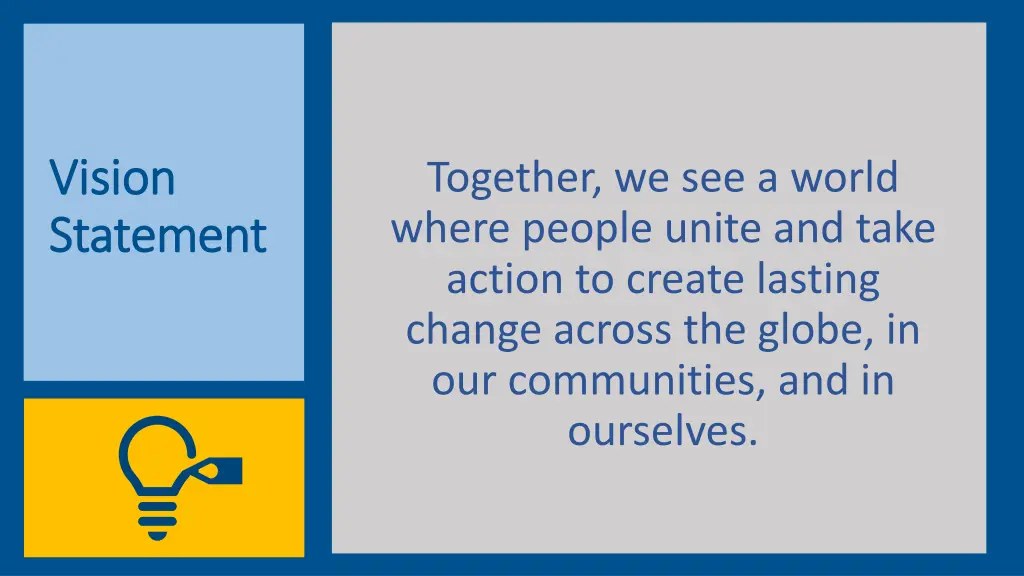 vision vision statement statement
