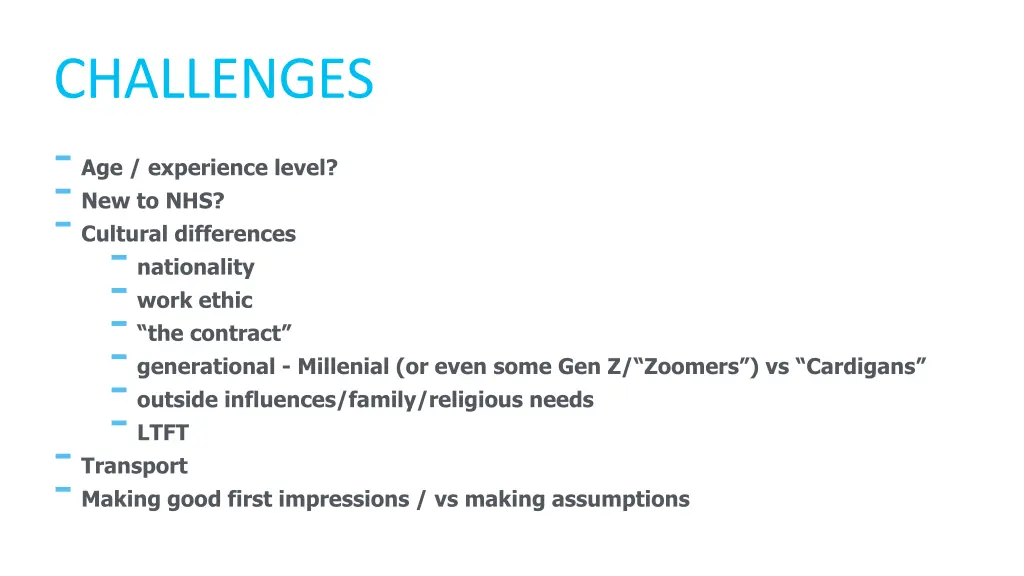 challenges