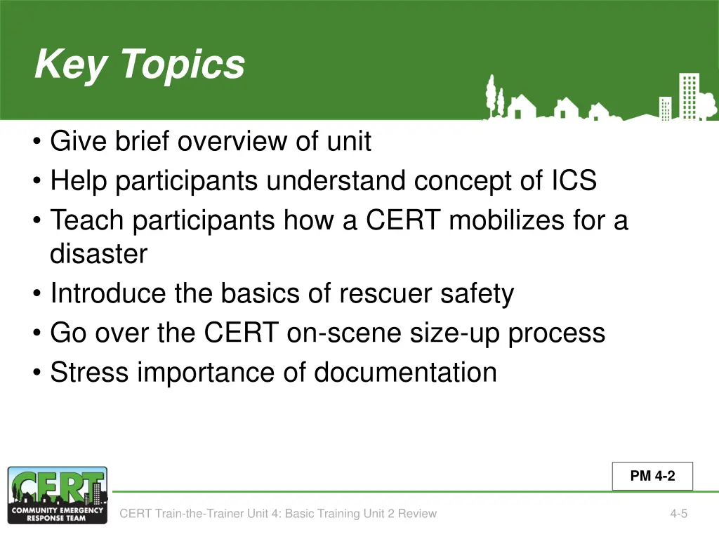 key topics unit 4